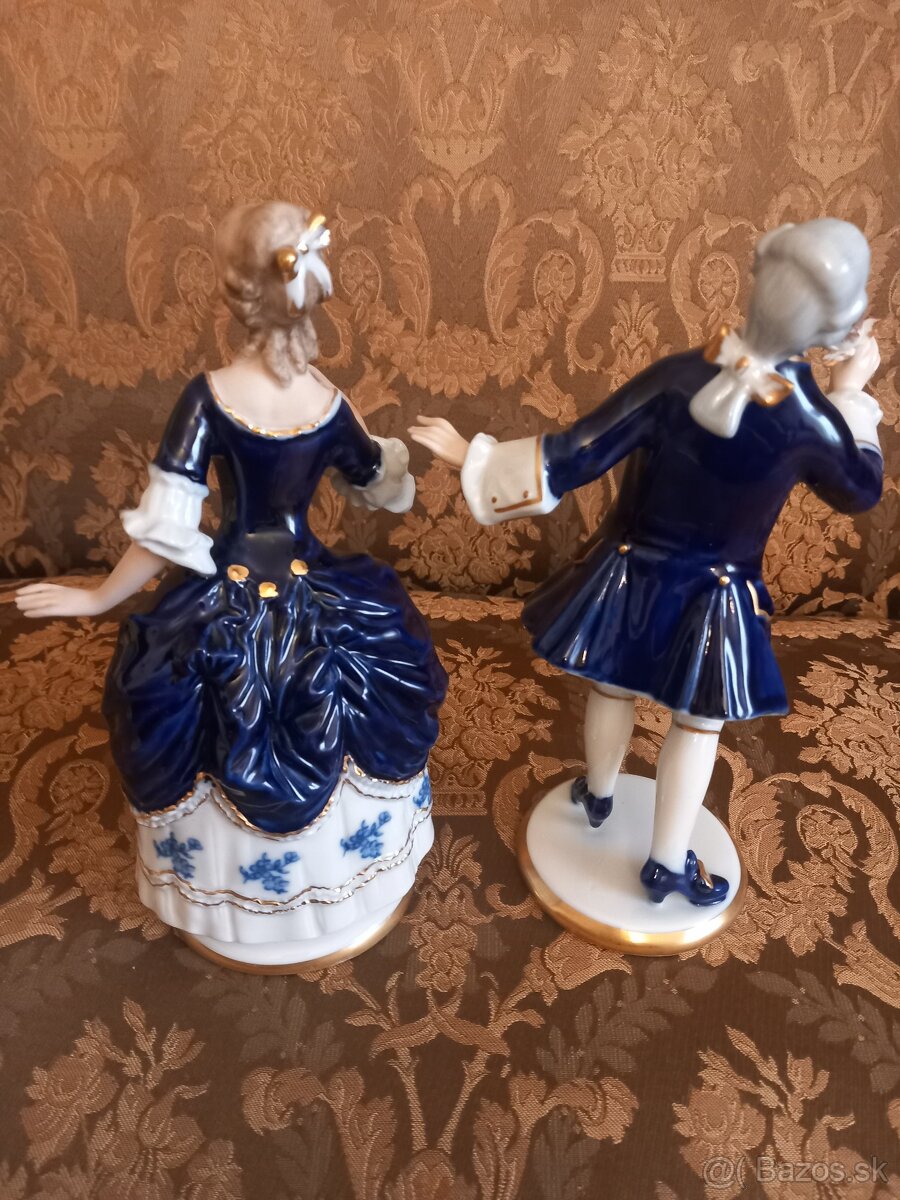 Porcelánový galantný pár Wallendorf - 5