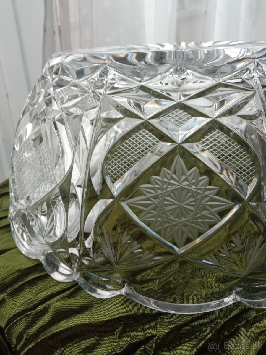 Krištáľová misa 1970, Bohemia crystal - 5