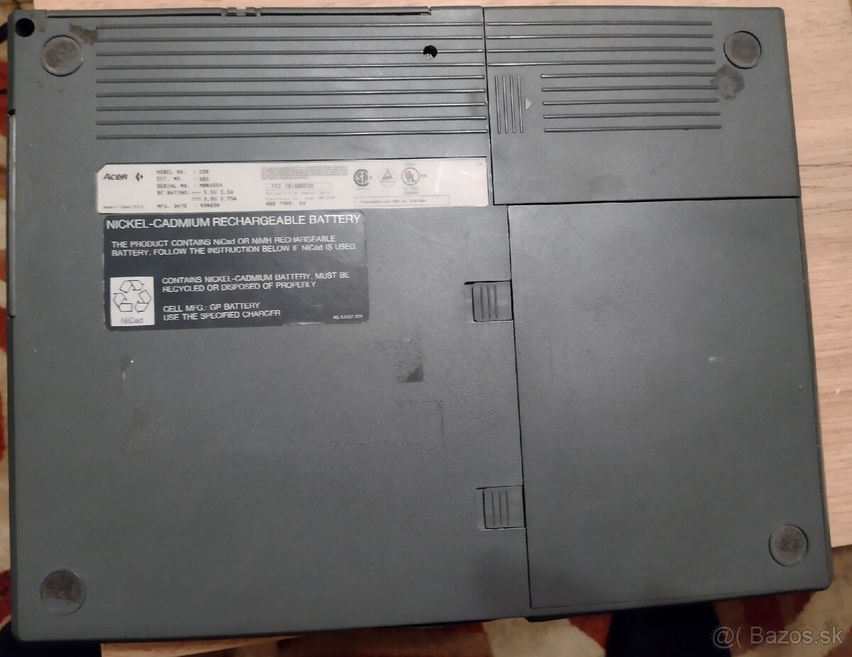 Predám retro notebook Acer 530 - 5