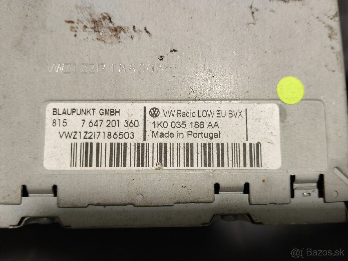 Autorádiá Volkswagen golf, Passat - 5