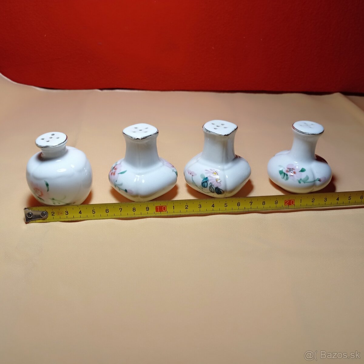 4 kusy - porcelánové soľničky / koreničky - 5