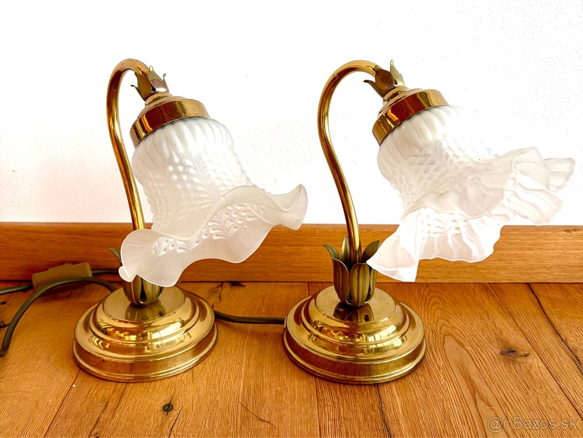 Staré mosazné párové lampičky - 5