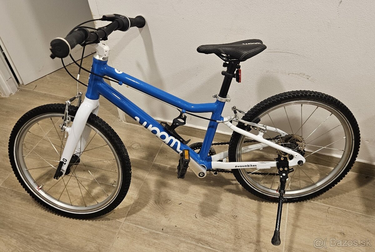 Pekný detský bicykel WOOM 4 - modrý - 5