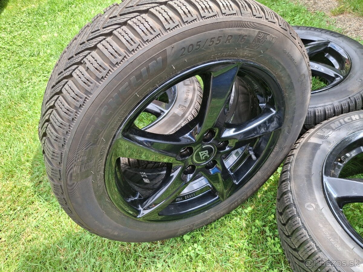 16" ALU 5x100 (Toyota) + zimné 205/55 r16 Michelin TOP - 5