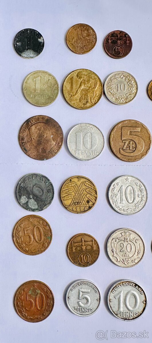 Bankovky 5 korun 1940 , mince - 5