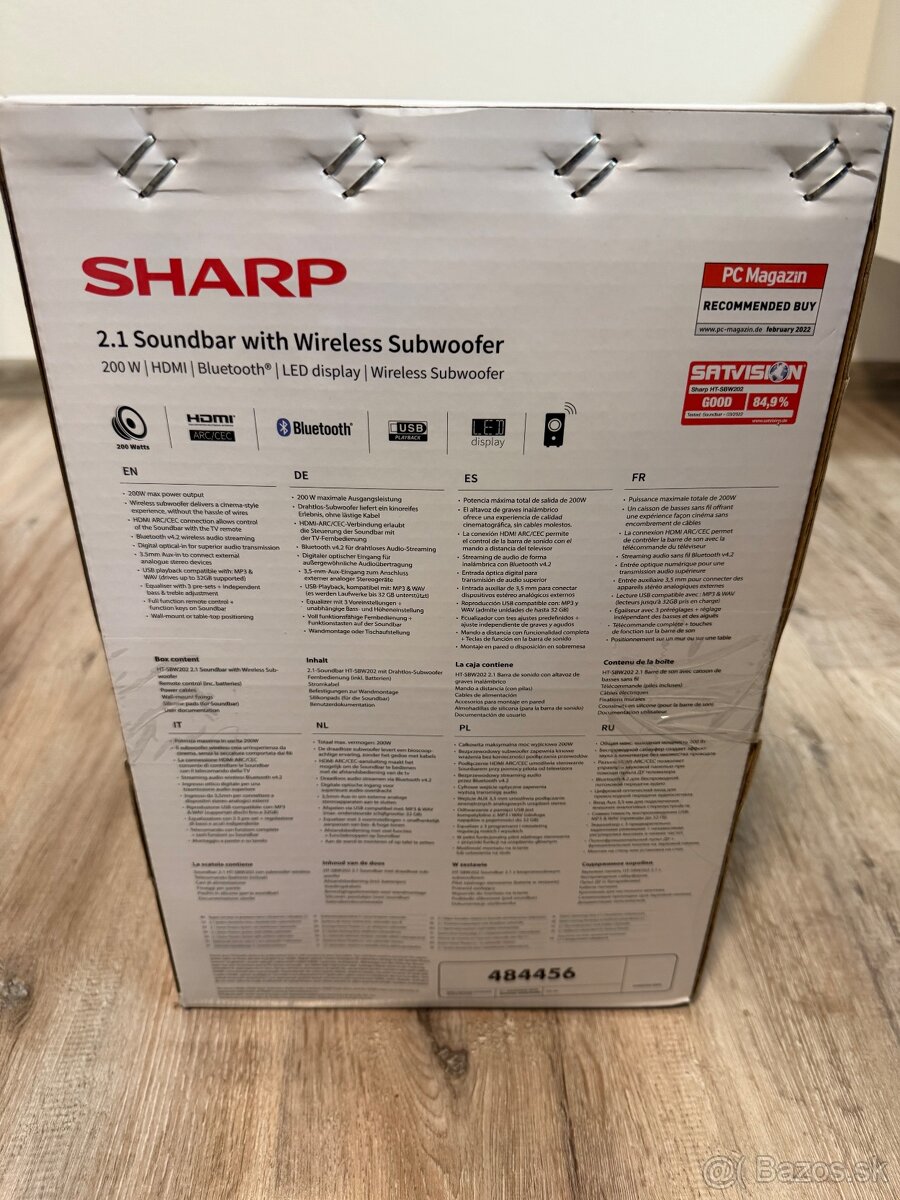 Soundbar so subwoferom sharp - 5