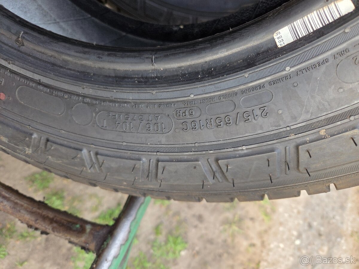 Pneumatiky 215 65 16C Zn.michelin letné - 5