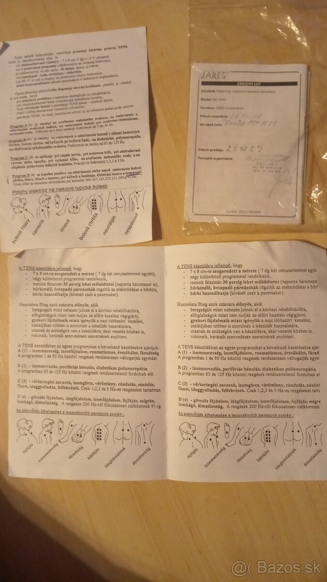 Fyzioterapeutický prístroj TENS - 5