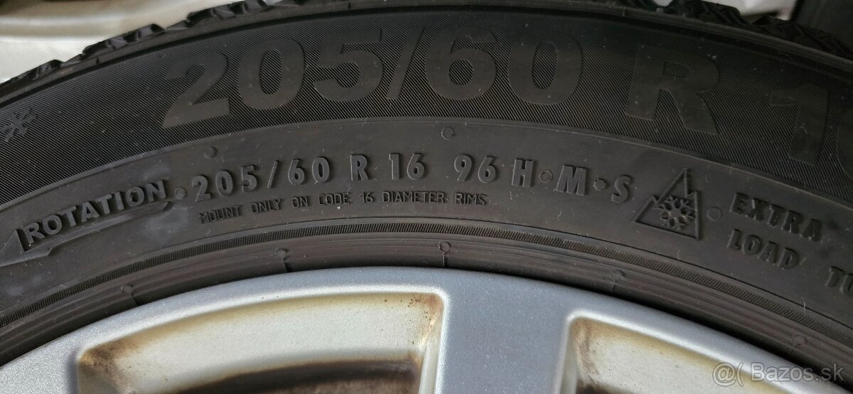 5x112,r16,Platin,6,5J,et33,205-60-Semperit-4723-7mm-top - 5