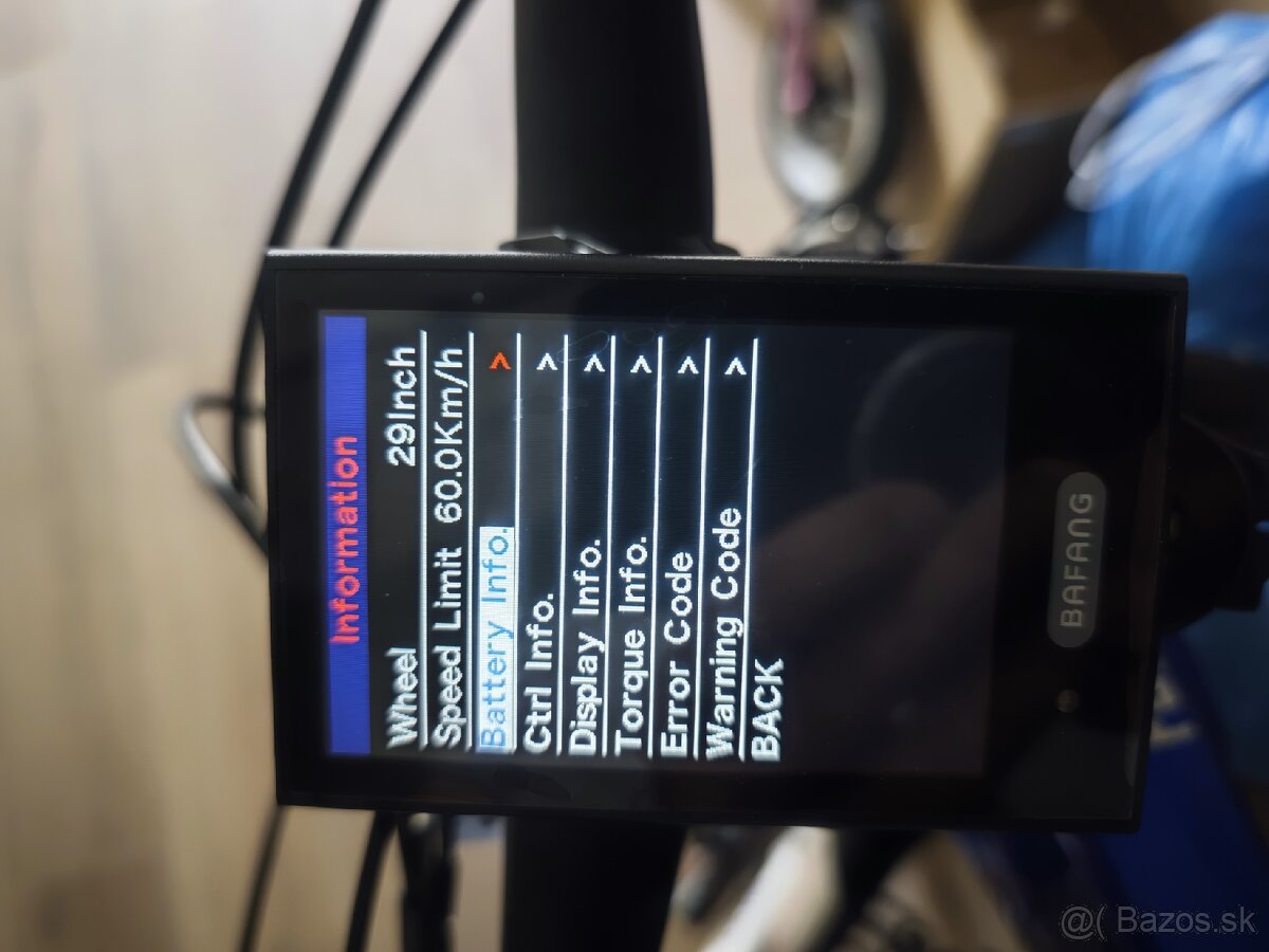 Bafang usb odblokovanie rychlosti - 5
