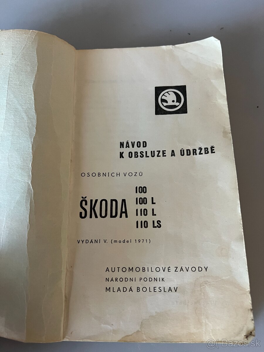 Predam Navod na obsluhu Skoda 100/110 - 5