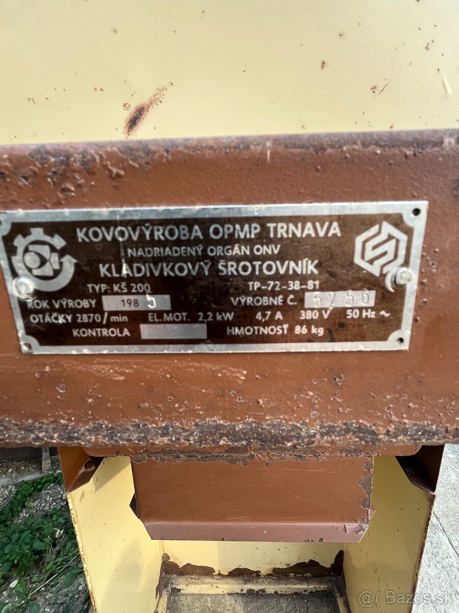 Predám Kladivkový šrotovník - 5