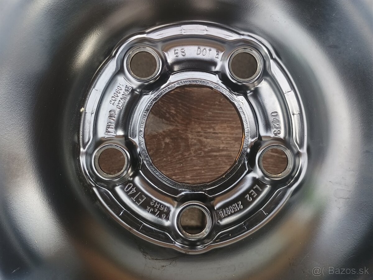 Orig. plechové disky VW, Škoda, Seat, Audi R15 5x100 ET40 - 5