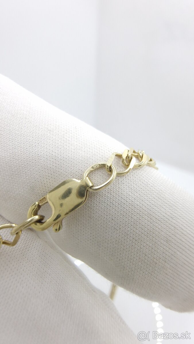 Zlata kvalitná retiazka - plná - 5