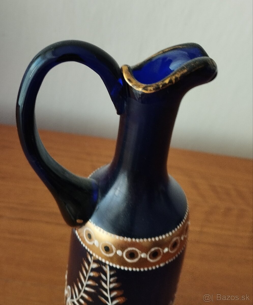 Starožitný sklenený džbán - karafa - 5