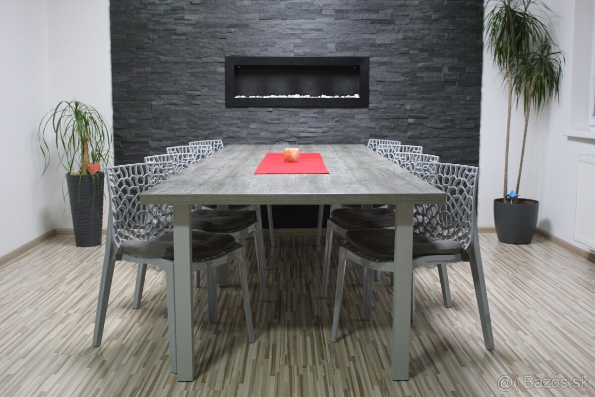 Nový jedálenský stôl pre 8-10 ľudí 300cm x 110cm - 5