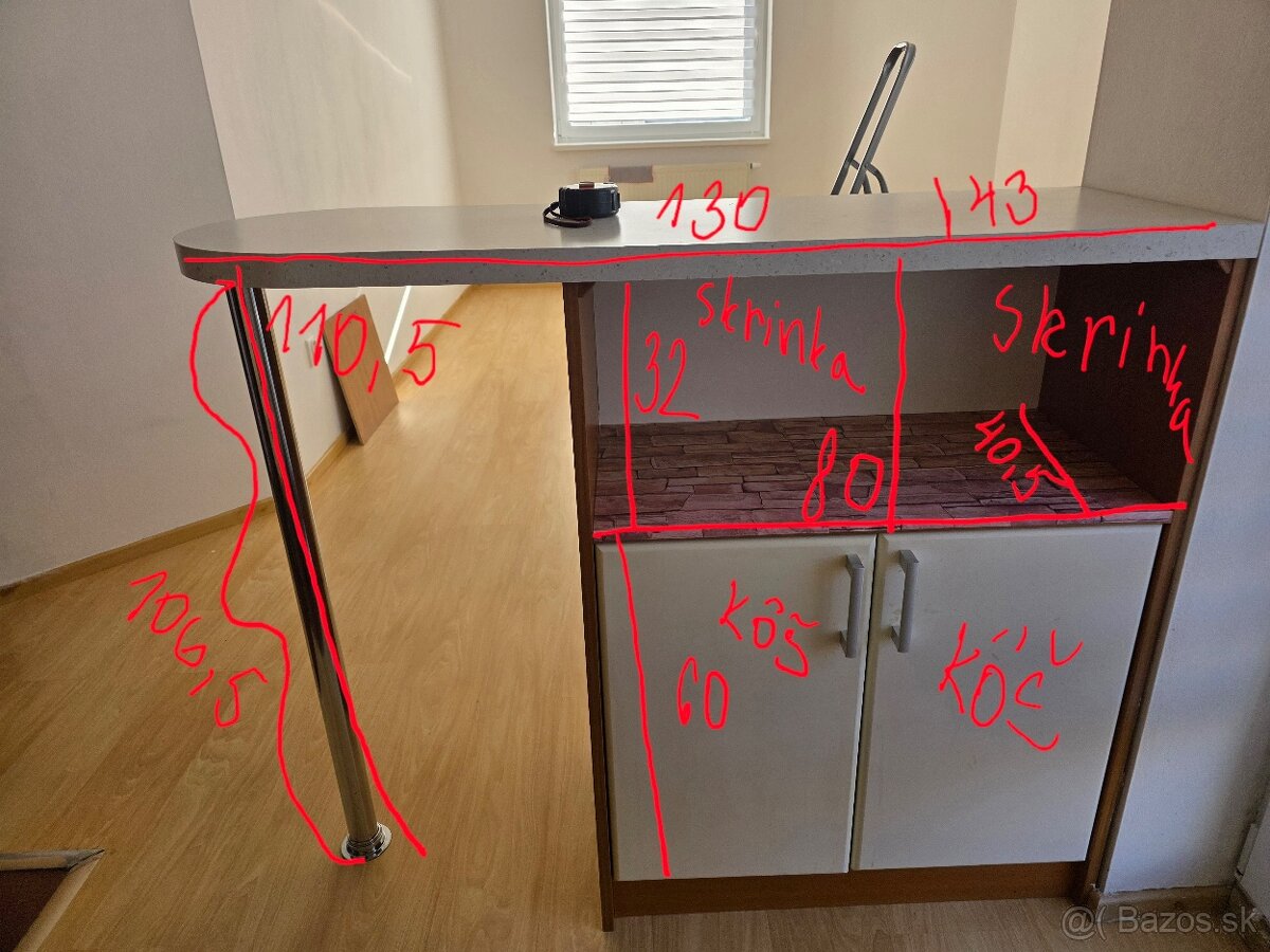 Kuchynská linka + barový pult - 5