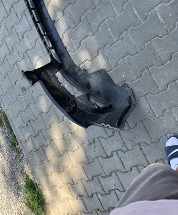 Predni naraznik audi a4 b8 07-12 cerny ostrik pdc - 5