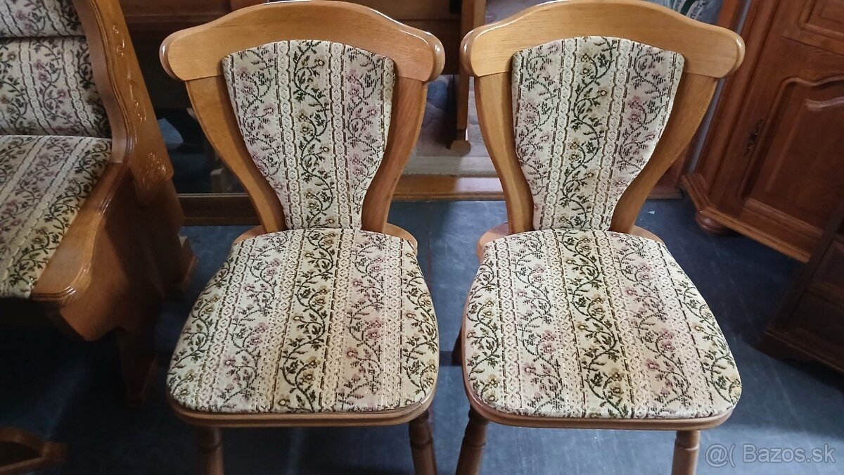 Rustikálna rohová lavica+2stoličky+rozkl.stôl - 5