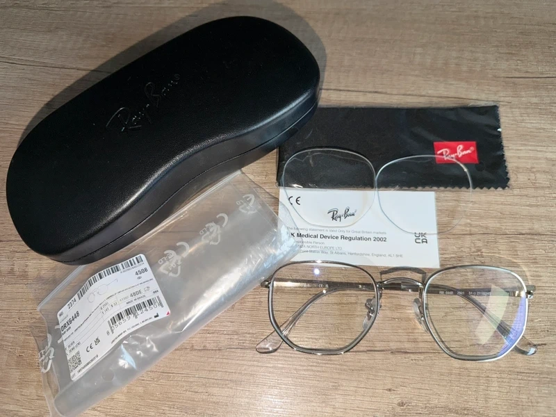 NOVÉ RayBan Hexagonal Silver okuliare PC 130€ - 5