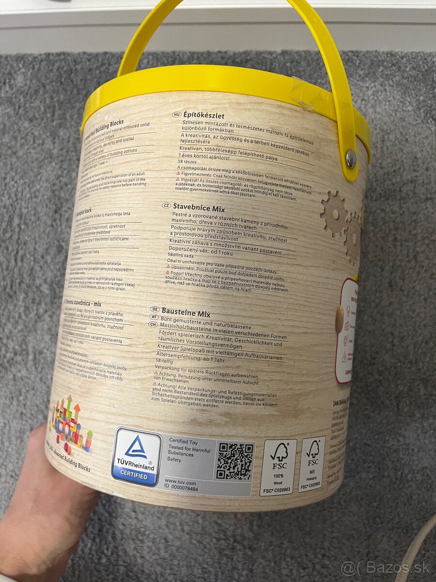 Playtive detska drevena stavebnica kocky - 5