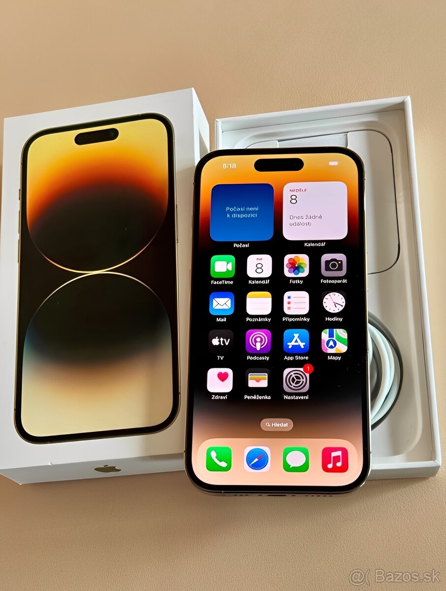 iPhone 14 Pro Zlatá BATERIE 100% TOP - 5