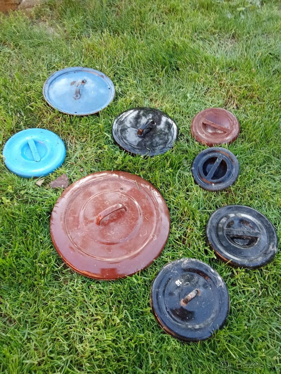 Hrnce,smaltované hrnce,pokrievky - 5