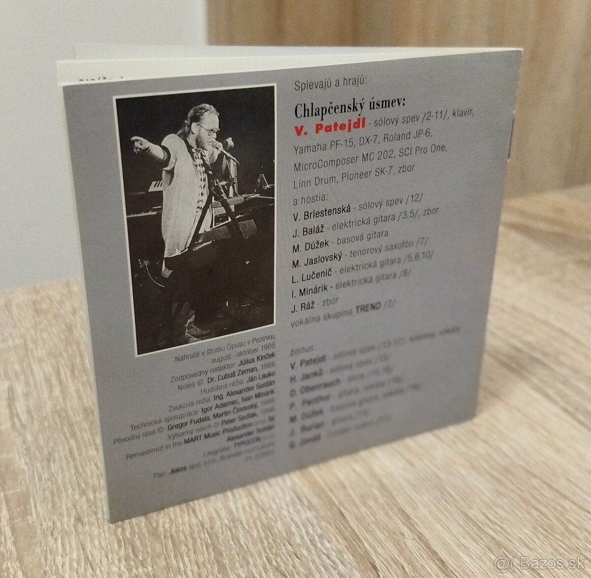 Predám CD Vašo Patejdl - Chlapčenskyý úsmev - 5