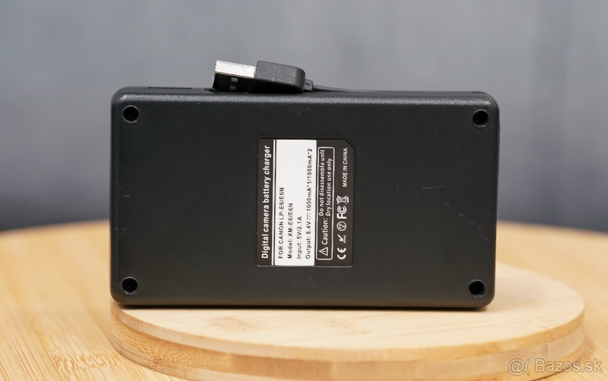 CANON LP-E6 USB Nabíjačka - 5