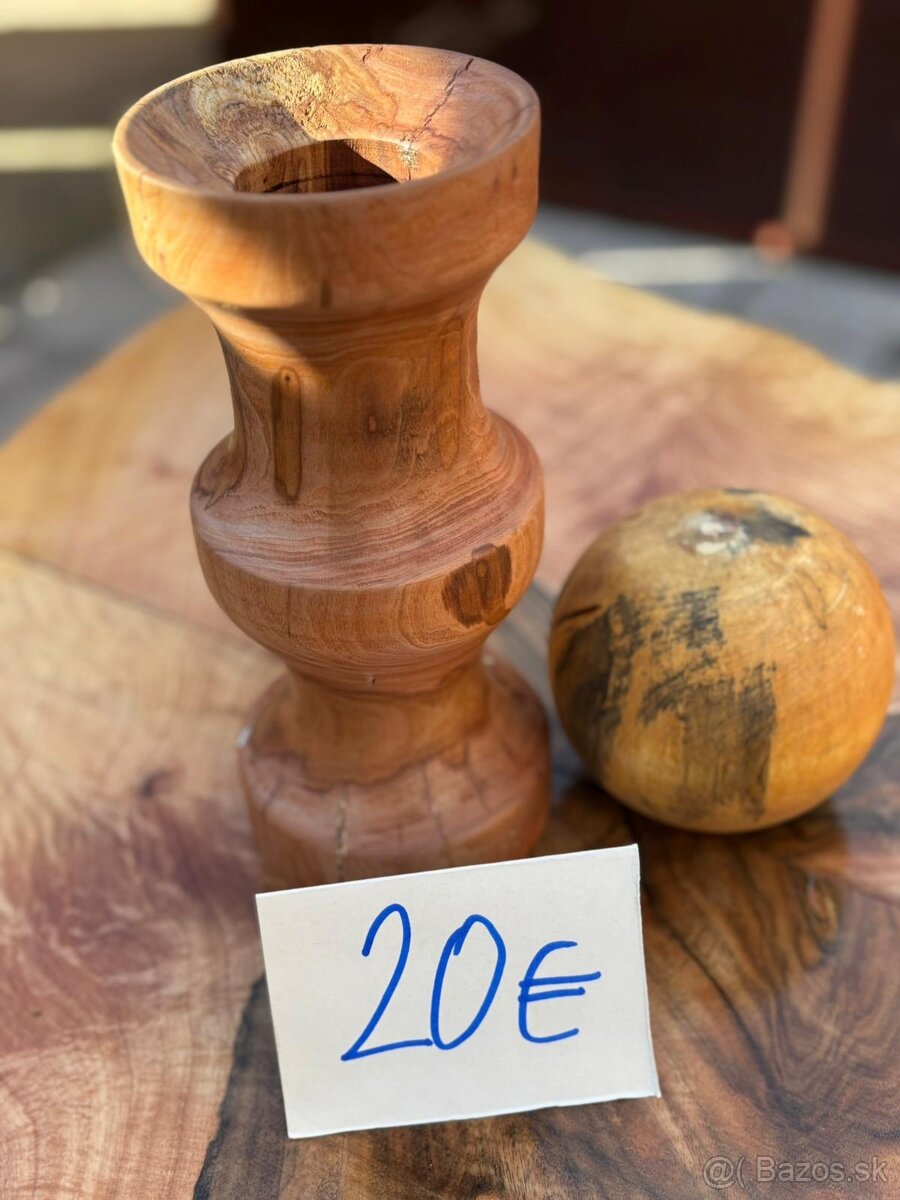 Svietniky z dreva, ručná praca - 5