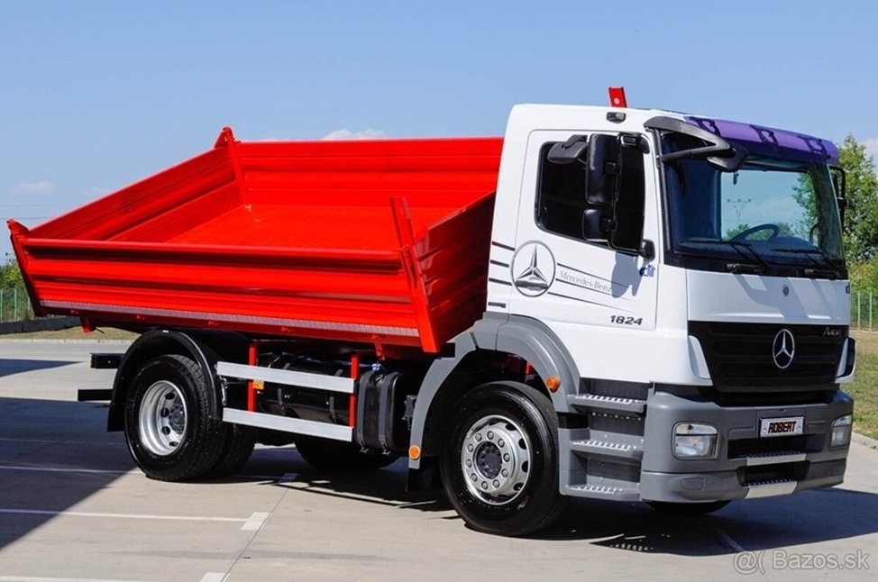 MERCEDES AXOR 1824 TROJSTRANNÝ S3 SKLÁPAČ / VYKLÁPAČ EURO-4 - 5