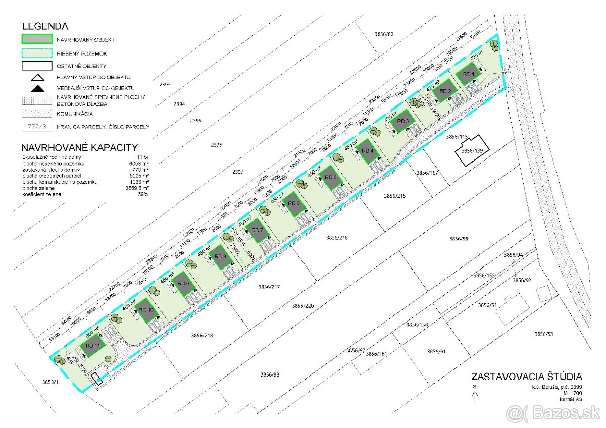 Pozemok pre developerský projekt – Beluša, časť Slatiny - 5