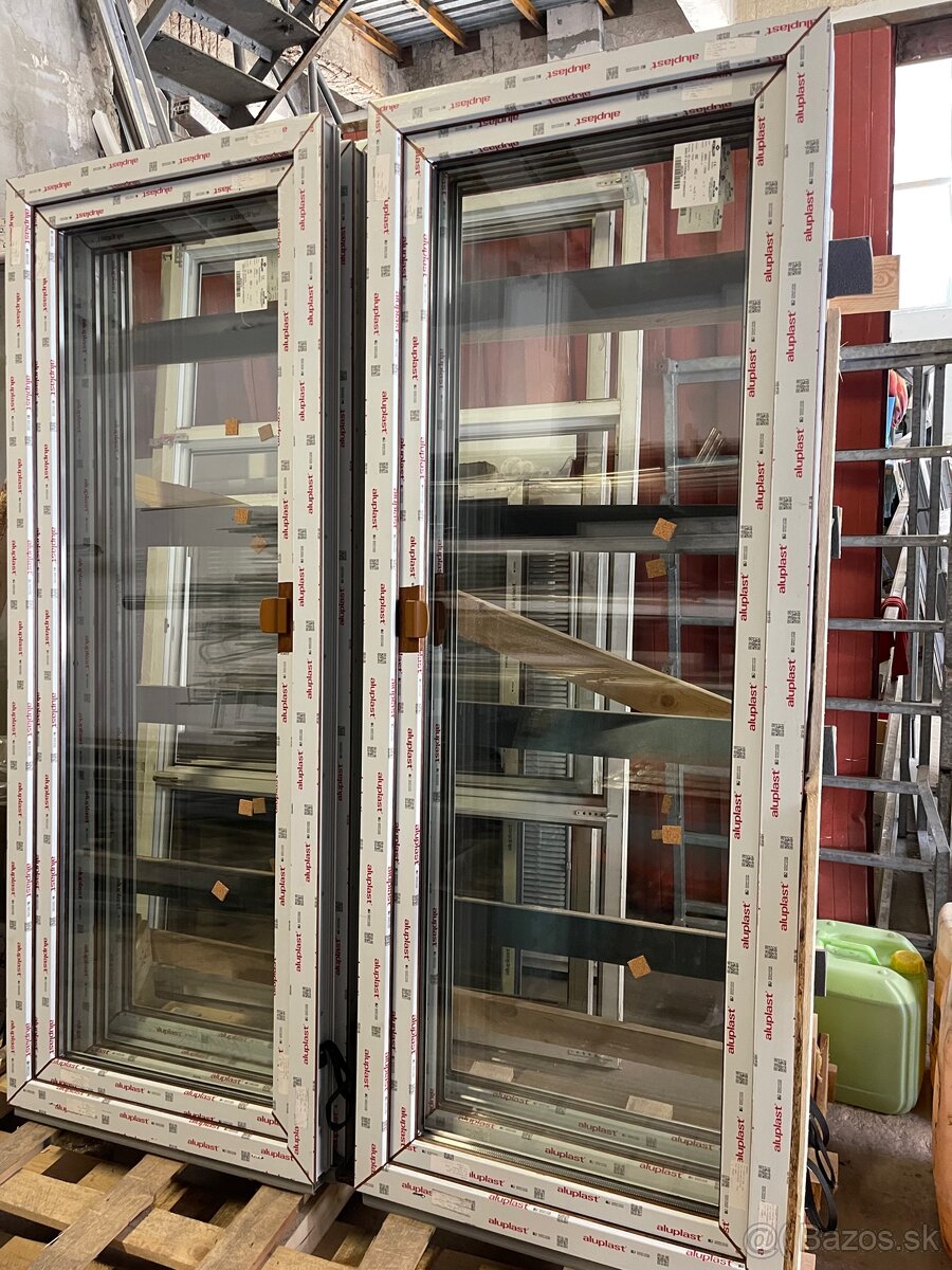 Plastové okná zlatý dub/biela, nové - 5