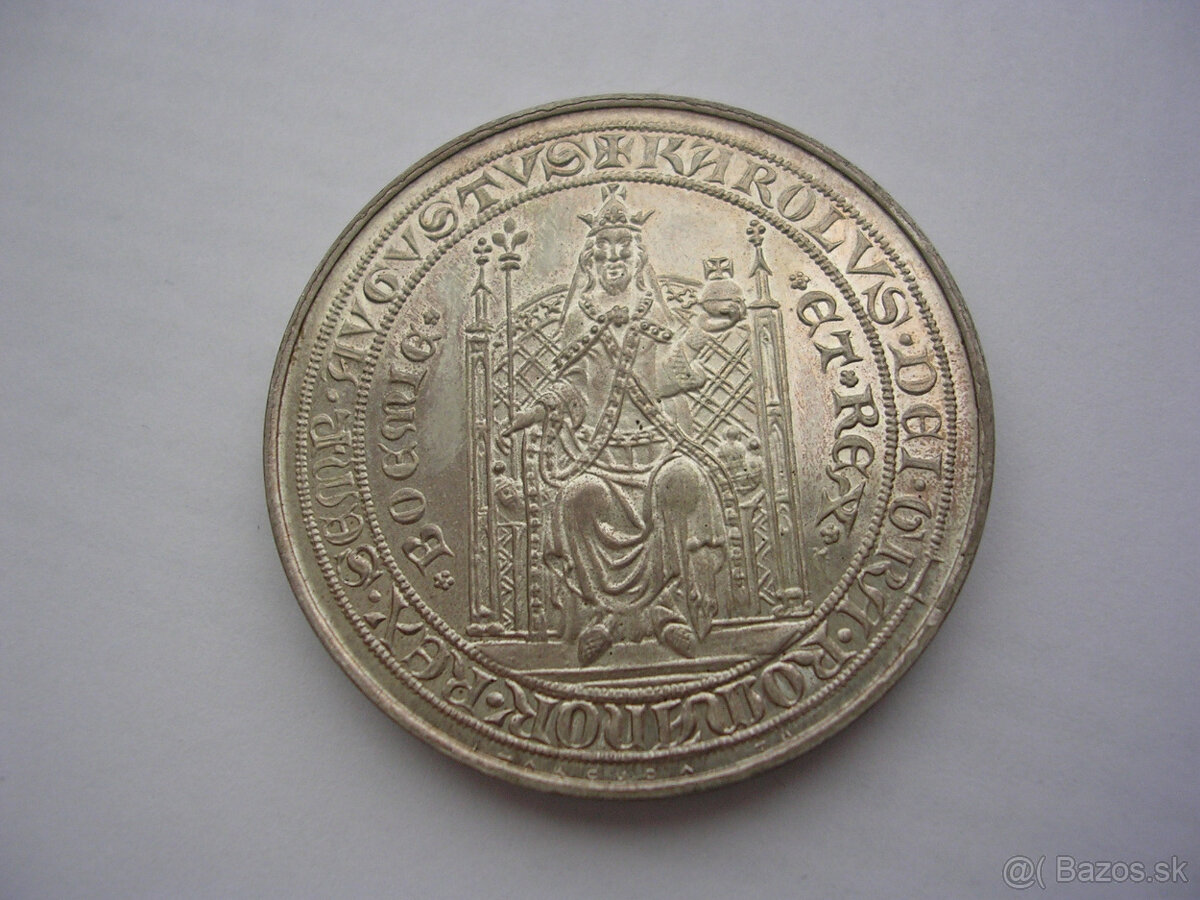Ag medaila 2 dukát Karel IV. - návrh Jiří HARCUBA 1978 - 5