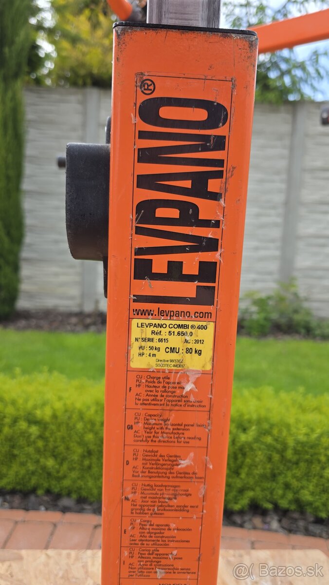 Výťah na sadrokartónové dosky. - 5