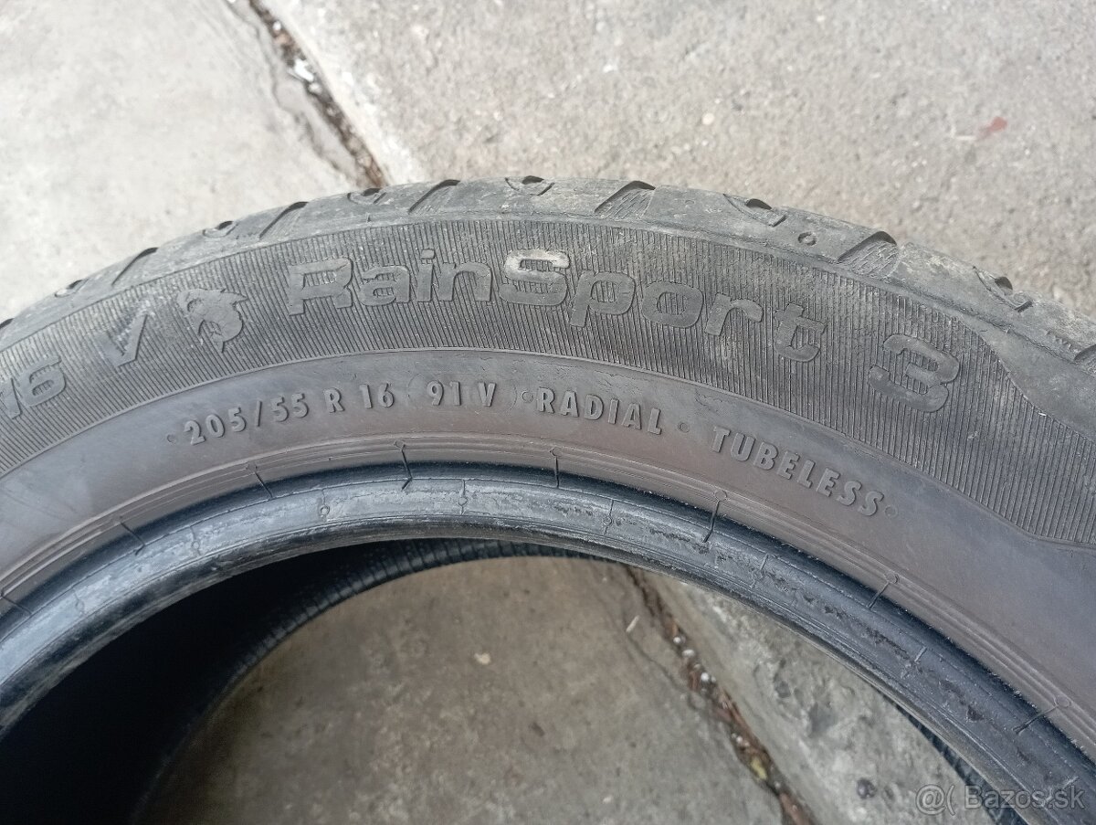 1ks letná 205/55R16 Uniroyal RS3 - 5