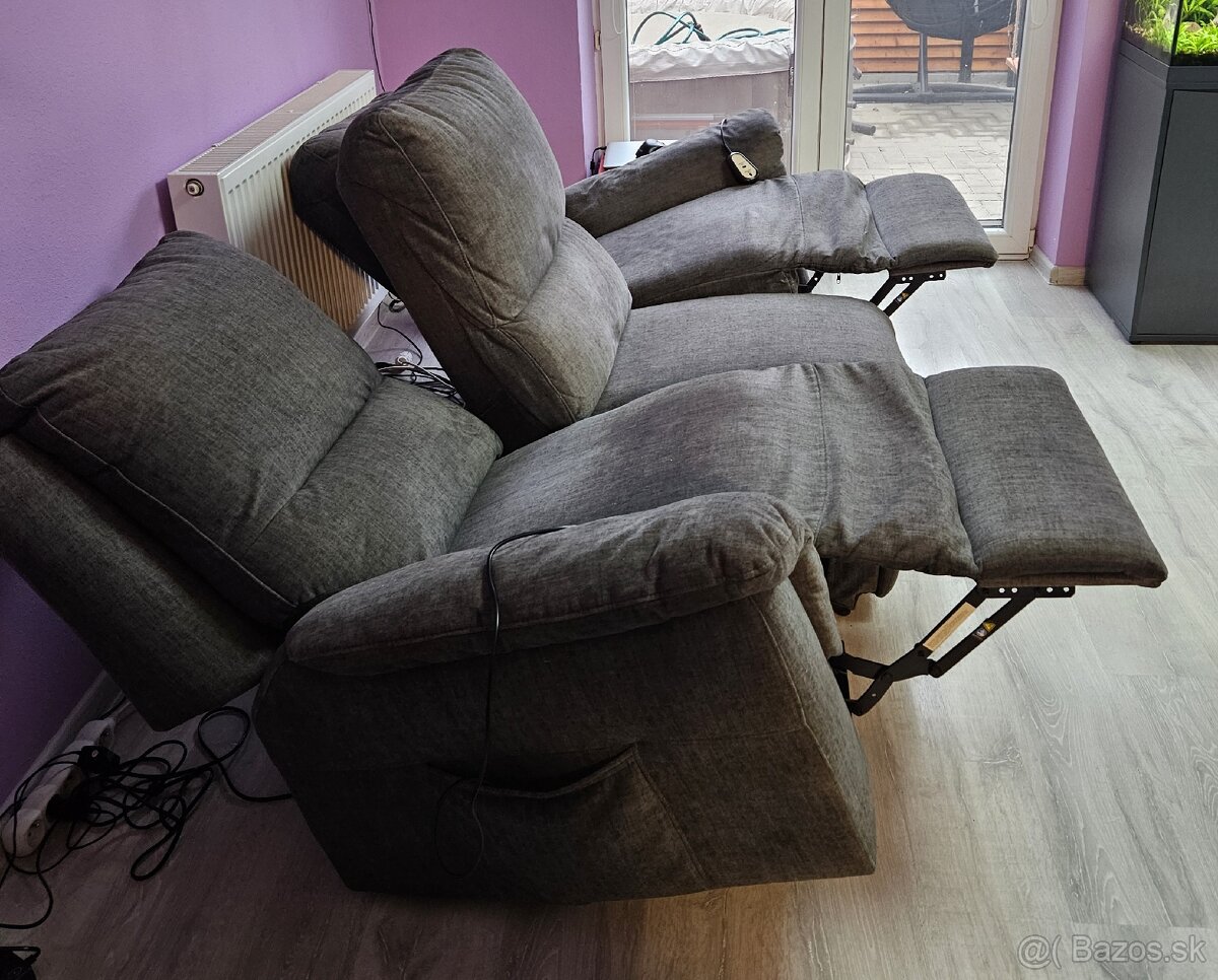 Sedačka 3+2 elektricky polohovateľná - 5