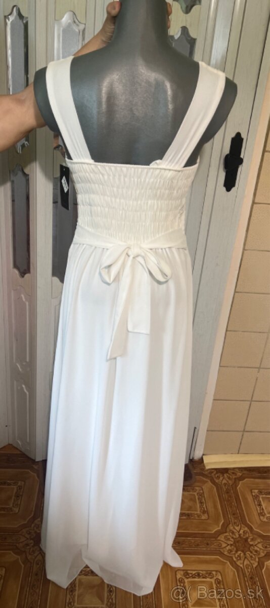 svadobné šaty S/M - farba Ivory - 5