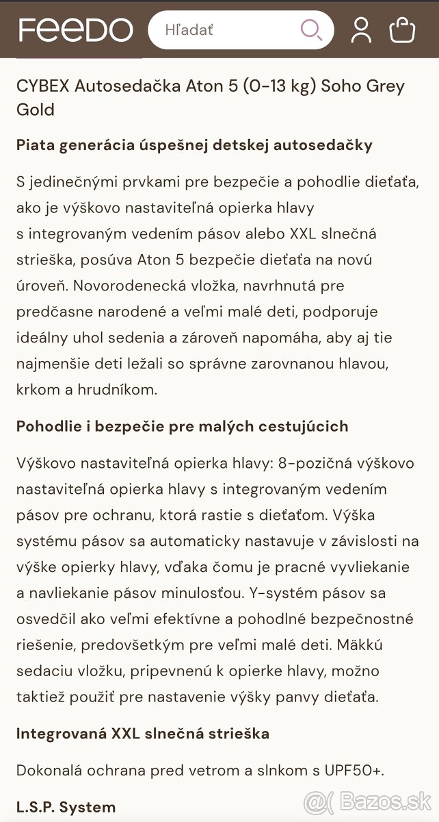 Autosedačka/ajíčko Cybex Aton 5 - 5