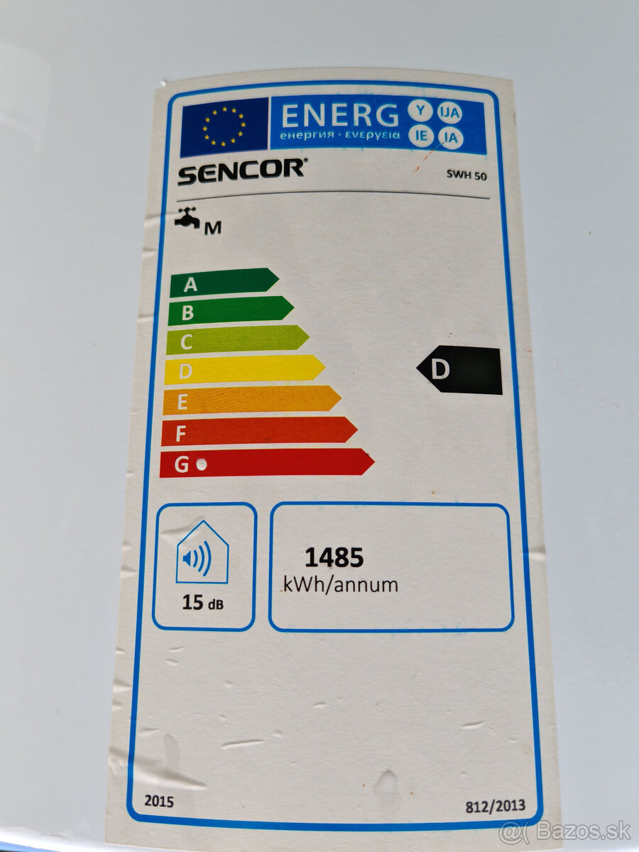 Predám Sencor Elektr. Bojler 50L - 5