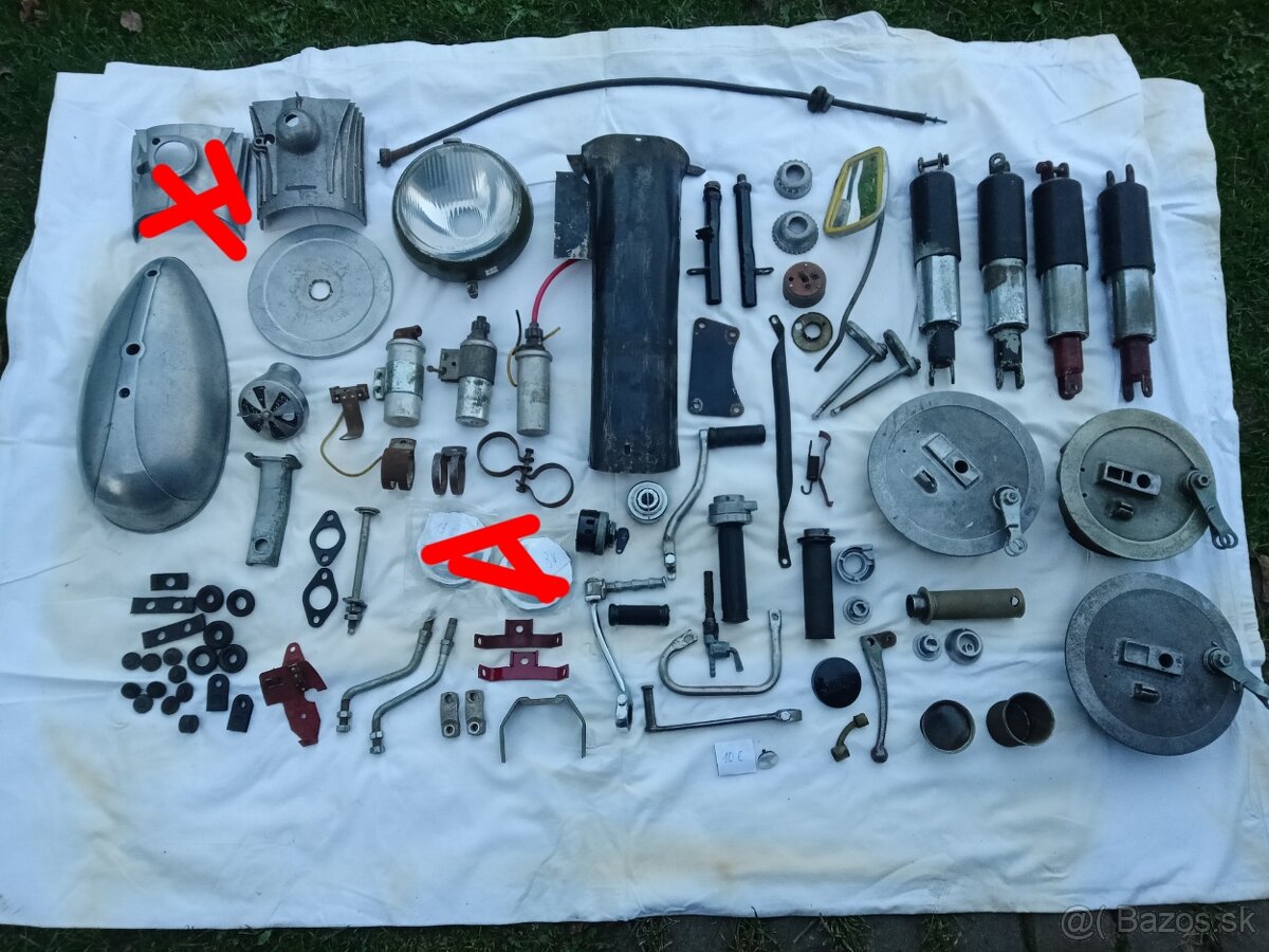Dynamo jawa perák 250-530 a predný tlmič - 5