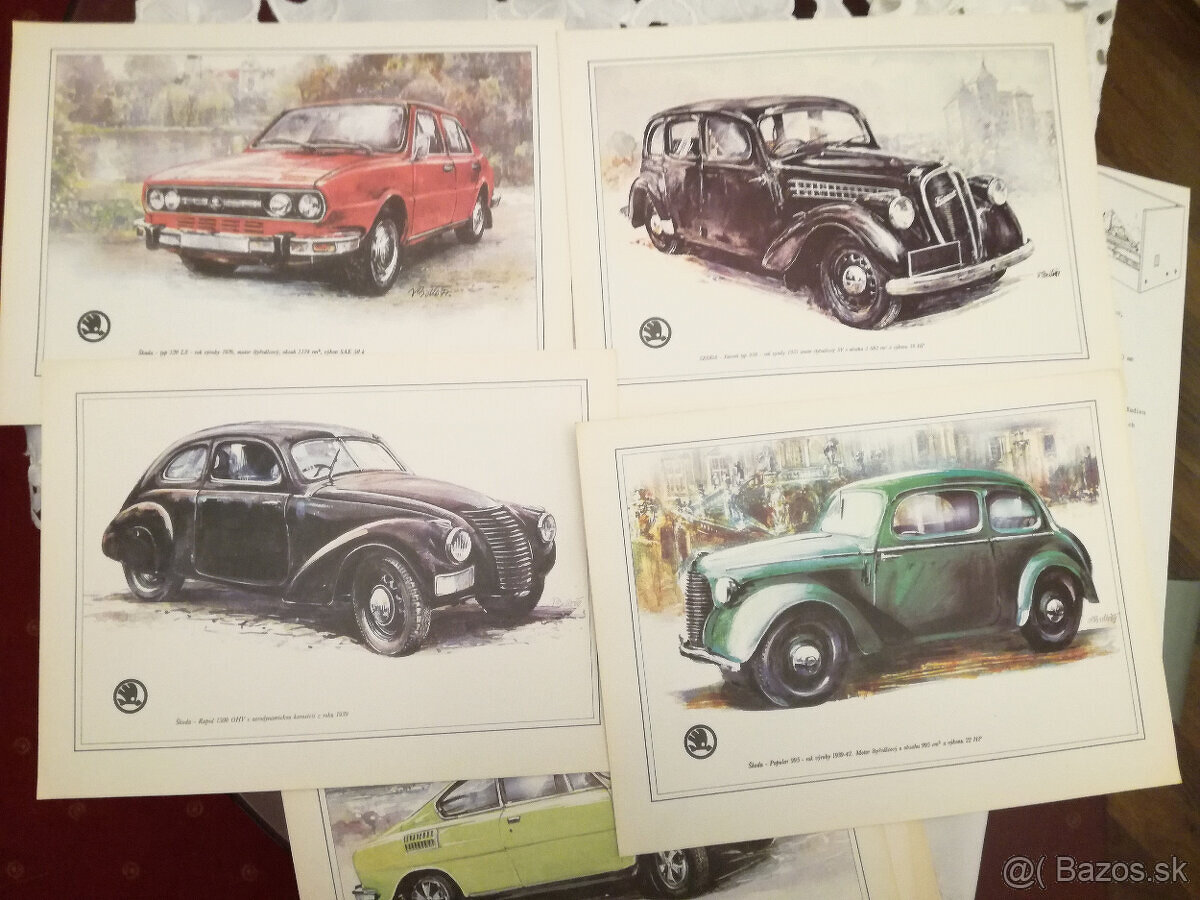 kreslene modely auta Škoda - 5