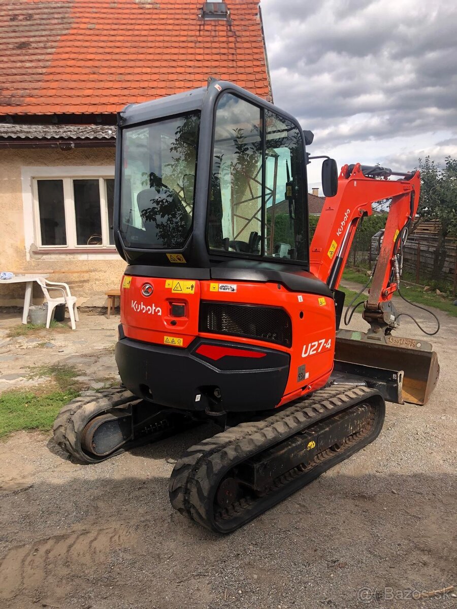 Pásový bagr Kubota U27 - 4 - 5