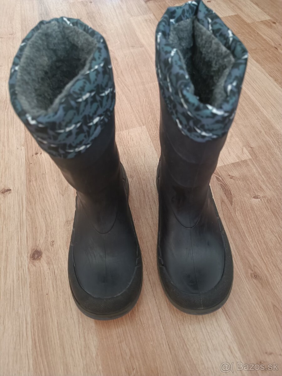 Detské - snehule , zateplené gumáky - 5