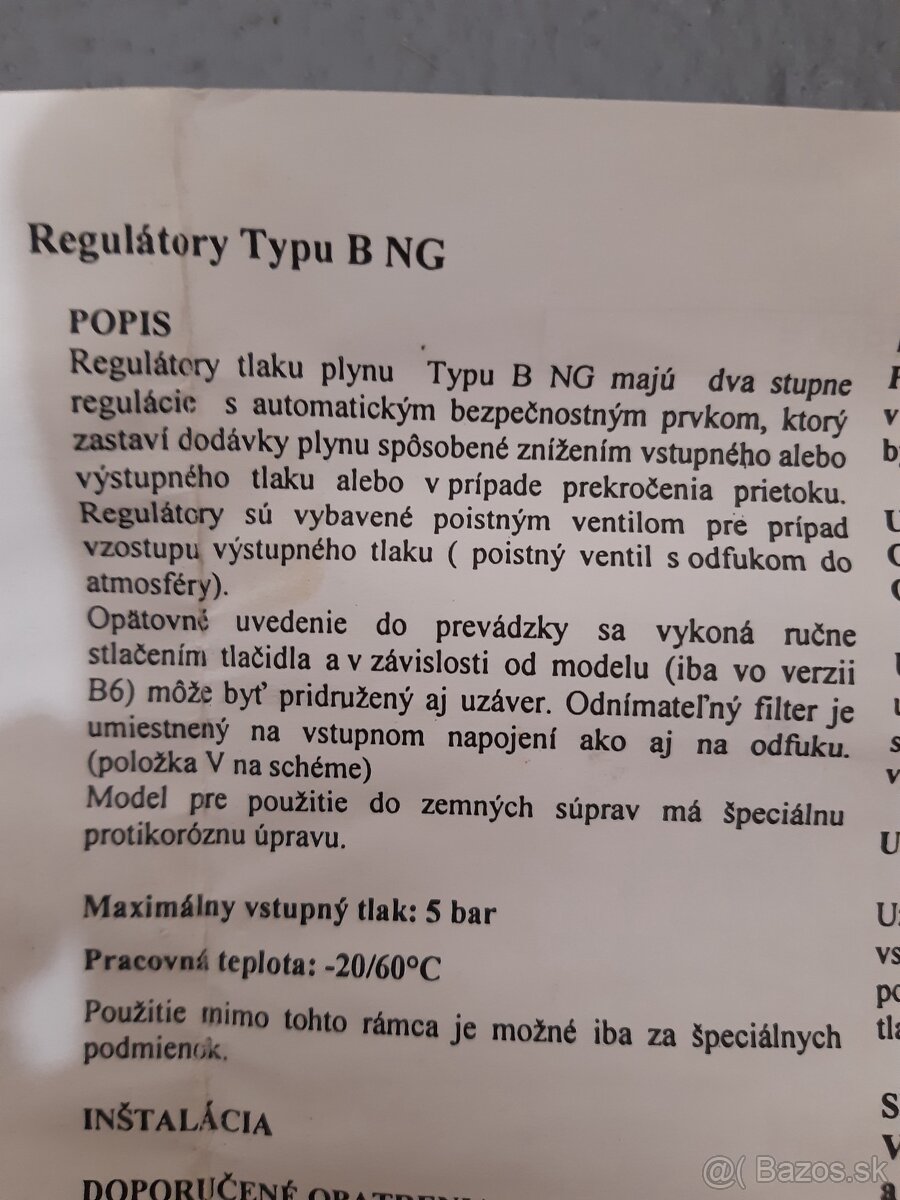 Domový Regulator tlaku plynu,kotol protherm - 5