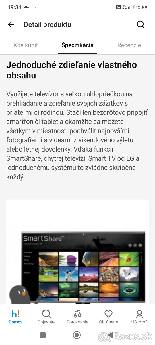 Predám Smart 3D TV LG - 5