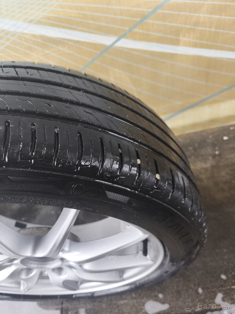 Elektróny R17 5x112 na letných pneu 205/50 Barum Bravuris 5 - 5