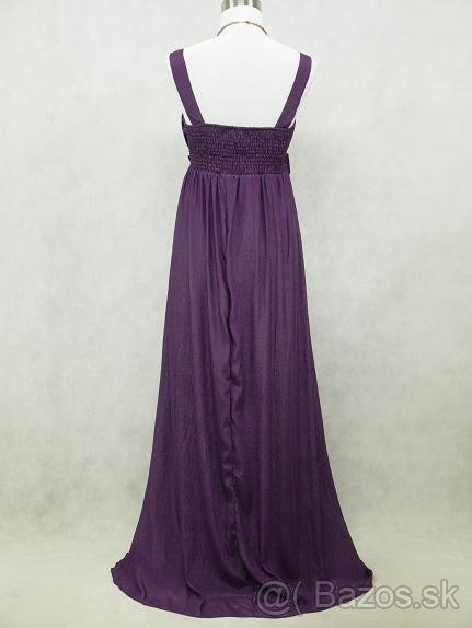 Dlhe fialove spolocenske saty, velkost 40/42 - 5