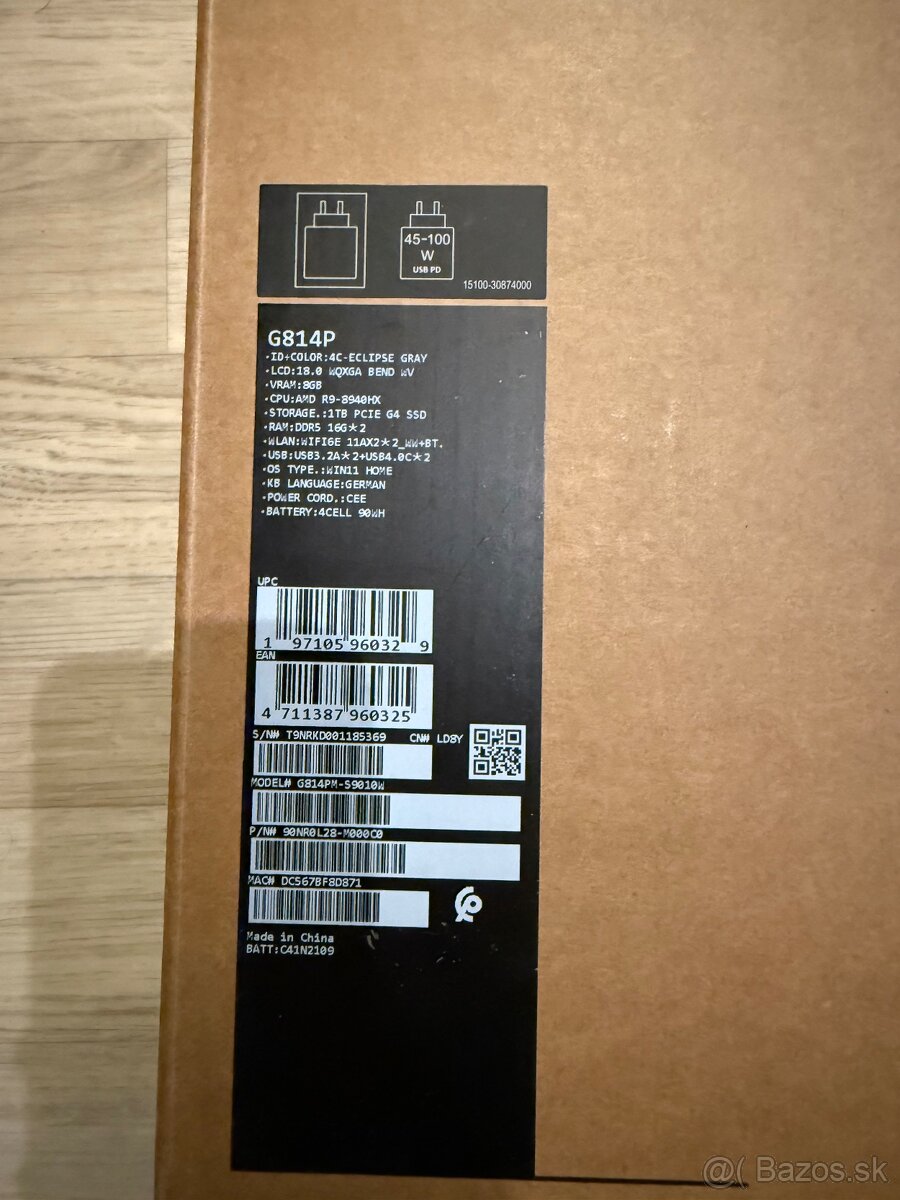 Asus ROG Strix G18 RTX 5060 / AMD Ryzen™ 9 8940HX UPLNÉ NOVÝ - 5