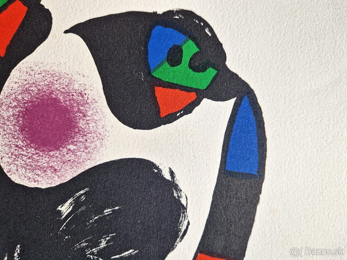 JOAN MIRO - Zľava (Litografia) (Bez rámu), Abstraktný surre - 5